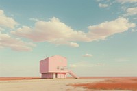 Aesthetic house architecture landscape building. AI generated Image by rawpixel.