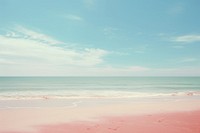 Aesthetic beach landscape outdoors horizon. AI generated Image by rawpixel.