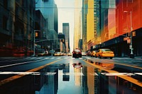 Street city architecture metropolis cityscape. AI generated Image by rawpixel.