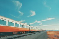 Train staion landscape outdoors vehicle. AI generated Image by rawpixel.