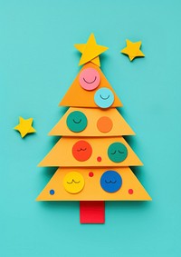 Christmas tree paper text art. AI generated Image by rawpixel.