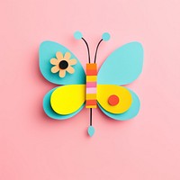 A cute butterfly with a flower art pattern magnification. AI generated Image by rawpixel.