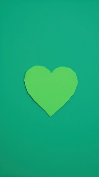 Green heart symbol green background turquoise. AI generated Image by rawpixel.