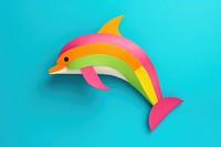 Dolphin with wave animal fish creativity. AI generated Image by rawpixel.