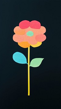 Speech bubble with pressed flower plant art black background. AI generated Image by rawpixel.