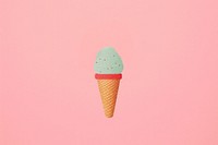 Ice cream cone dessert food circle. AI generated Image by rawpixel.