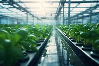 Growing vegetables greenhouse gardening nature. AI generated Image by rawpixel.