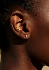 Earring jewelry diamond person. AI generated Image by rawpixel.