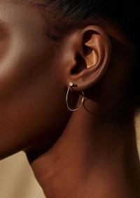 Earring jewelry person adult. AI generated Image by rawpixel.