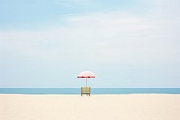 Beach sky outdoors horizon. AI generated Image by rawpixel.