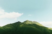 Green mountain landscape sky outdoors. AI generated Image by rawpixel.