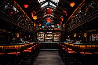 Bhutanese gorgeous celebrating bar night architecture. AI generated Image by rawpixel.