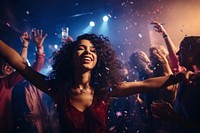 Indian gorgeous celebrating party adult night. AI generated Image by rawpixel.