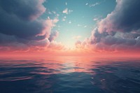 Sea landscape outdoors horizon. AI generated Image by rawpixel.