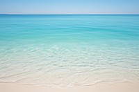 Beach and sea clear water beach backgrounds outdoors. AI generated Image by rawpixel.