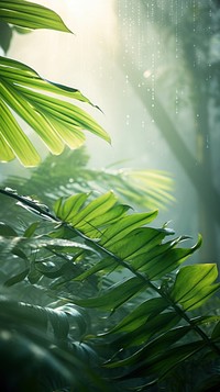 Tropical backgrounds vegetation sunlight. AI generated Image by rawpixel.