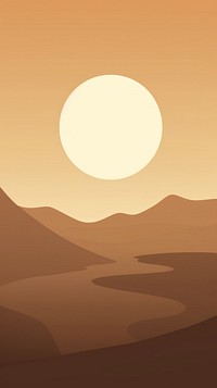 Minimal illustration of desert backgrounds sunlight outdoors. AI generated Image by rawpixel.