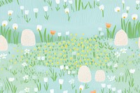 Bloom garden pattern backgrounds outdoors nature. AI generated Image by rawpixel.