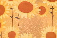 Sunflower pattern backgrounds outdoors plant. AI generated Image by rawpixel.