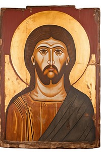 Jesus painting art portrait. AI generated Image by rawpixel.