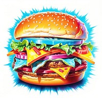 Burger food meal advertisement. AI generated Image by rawpixel.