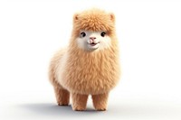 Fat alpaca mammal animal cute. 