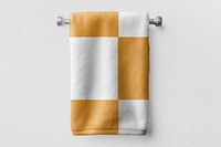 Bathroom towel mockup psd