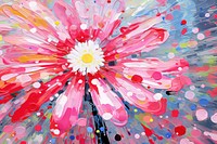 Abstract daisy painting pattern flower