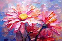 Abstract daisy painting flower petal. AI generated Image by rawpixel.