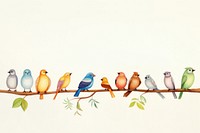 Birds drawing animal sketch. AI generated Image by rawpixel.