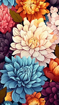 Blossom floral bouquet pattern flower plant. AI generated Image by rawpixel.
