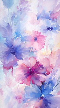 Flower pattern abstract painting nature. AI generated Image by rawpixel.