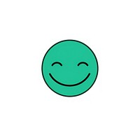 Smile green face logo. AI generated Image by rawpixel.