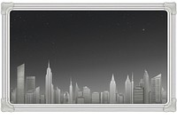 City horizon city architecture skyscraper. AI generated Image by rawpixel.