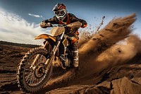 Dirt bike motorcycle motocross vehicle. AI generated Image by rawpixel.
