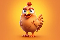Chicken cartoon poultry animal. AI generated Image by rawpixel.