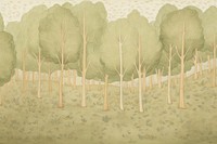 Forest background drawing backgrounds outdoors. AI generated Image by rawpixel.