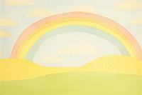 Rainbow background painting backgrounds nature. AI generated Image by rawpixel.
