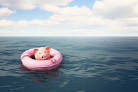 Piggy bank inflatable floating swimming. 