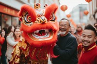 Chinese New Year celebration festival dragon adult. AI generated Image by rawpixel.