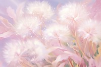 Painting of dandelion border backgrounds flower plant. AI generated Image by rawpixel.
