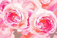 Painting rose backgrounds pattern. AI generated Image by rawpixel.