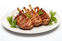 Grilled lamb food grilled meat. AI generated Image by rawpixel.