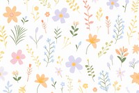 Cute pattern flowers plant inflorescence backgrounds. AI generated Image by rawpixel.