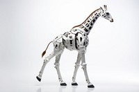 Cyborg giraffe animal mammal white background. AI generated Image by rawpixel.