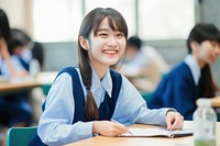 Young asian people classroom education portrait. AI generated Image by rawpixel.