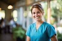 Nurse smiling adult architecture. AI generated Image by rawpixel.