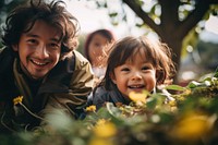 Cute asian children playing in the park baby togetherness friendship. AI generated Image by rawpixel.
