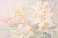 Botanical backgrounds painting blossom. AI generated Image by rawpixel.