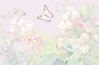 Butterfly sketch backgrounds pattern. AI generated Image by rawpixel.
